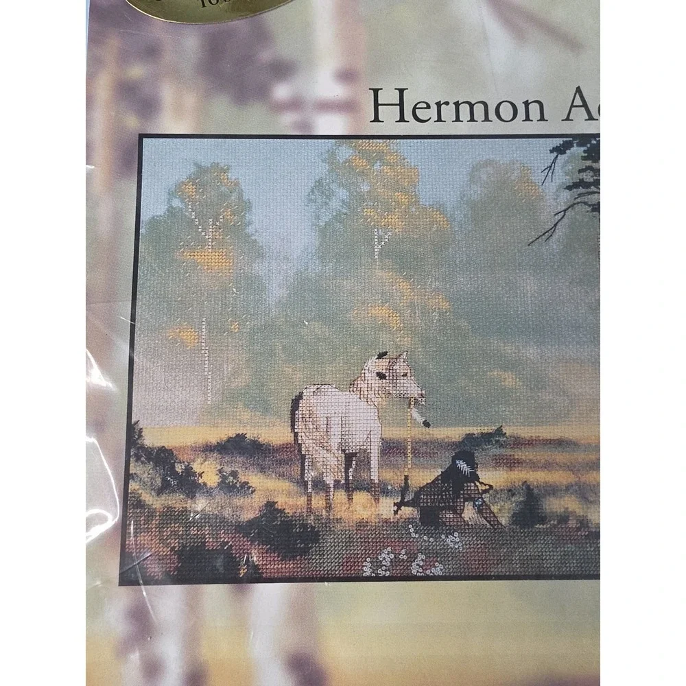 Morning Song Horse Picture Embellished Cross Stitch Kit Candamar Designs (51080)